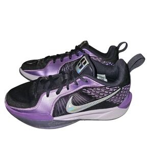 Nike LeBron Witness 7 VII Lilac Purple Black Silver Basketball Shoes Kids 2.5Y